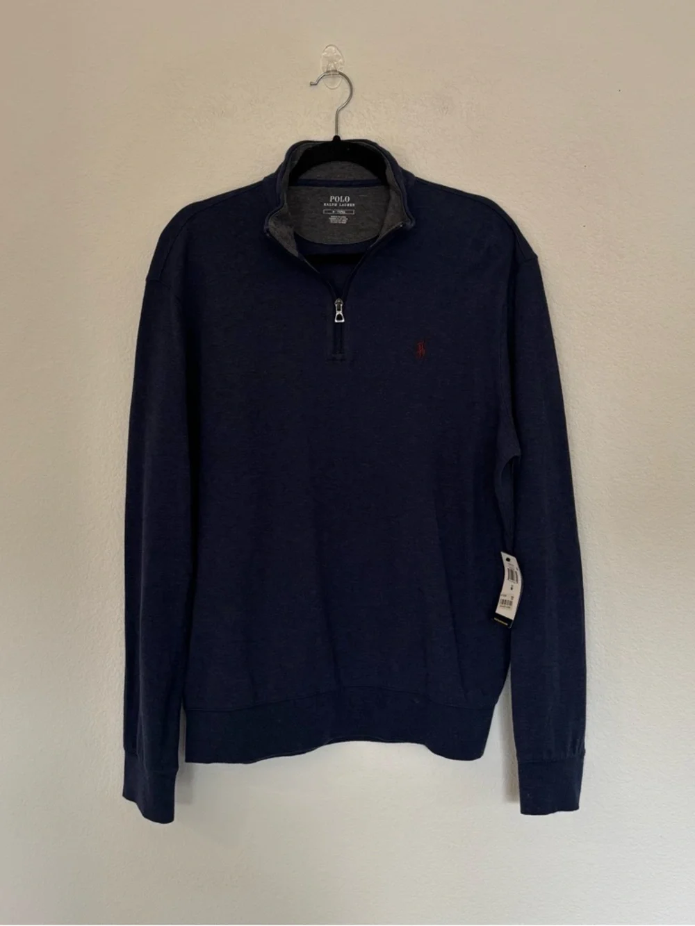 Polo Ralph Lauren Mens Luxury Jersey Quarter-Zip Pullover Sweatshirt